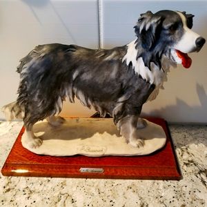 Giuseppe Armani Border Collie Porcelaine dog.